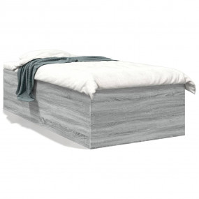 Bed Frame Grey Sonoma Engineered Wood Single Bed Frame