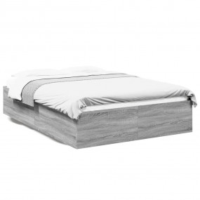 Bed Frame Grey Sonoma Engineered wood Small Double Bed ...
