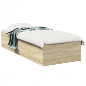Bed Frame Sonoma oak Engineered wood Twin Bed Frame Rec...