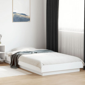 Bed Frame White Engineered wood 29.5x74.8 in Bed Frame