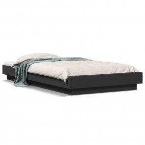 Bed Frame Black Engineered wood, Plywood Small Single B...