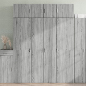 Storage Cabinet Grey Sonoma Engineered Wood Tall Storag...