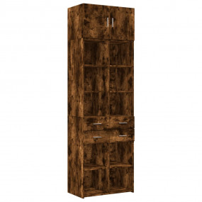 Storage Cabinet Smoked oak Engineered wood Large