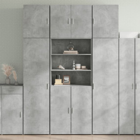 Highboard Concrete Grey Engineered Wood 31.5 x 16.7 x 9...