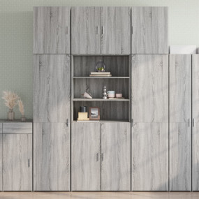Highboard Grey sonoma Engineered wood Large Highboard