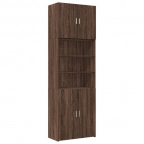 Highboard Brown oak Engineered wood 31.5x16.7x98.0