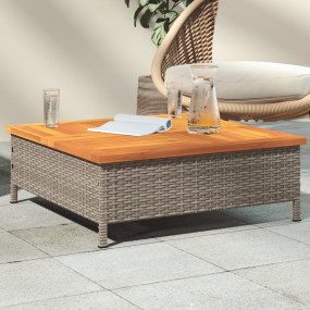Garden Table Grey and Brown