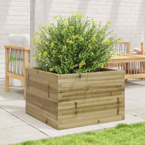 Garden Planter Brown Pressure treated pinewood