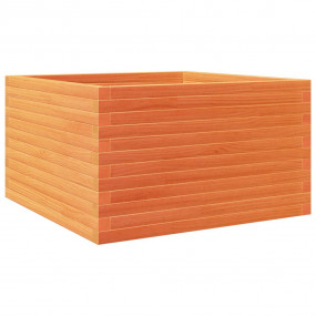 Garden Planter Wax brown Solid pine wood Medium Garden ...