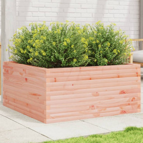 Garden Planter Natural Wood Solid Douglas Wood Large