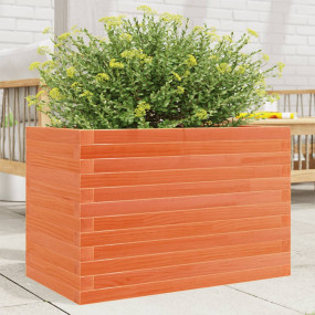 Garden Planter Wax brown Solid pinewood Medium Decorati...