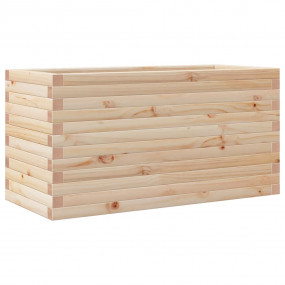 Garden Planter Natural Pine Solid Pine Wood 35.4x15.7x1...
