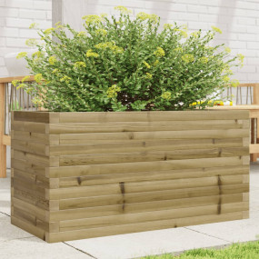 Garden Planter Natural wood Impregnated pine wood Large