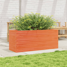 Garden Planter Wax brown Solid pine wood Large Decorati...