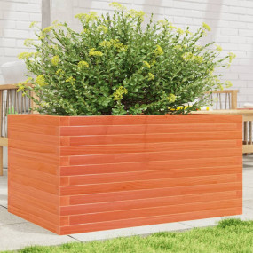 Garden Planter Wax brown Solid wood pine Large Garden P...