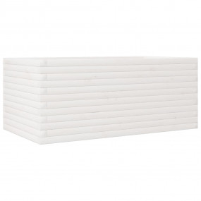 Garden Planter White Solid pine wood Large Decorative I...