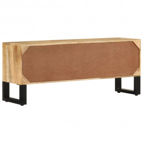 TV Cabinet Rough Mango Wood Steel, Zinc Medium TV Cabin...
