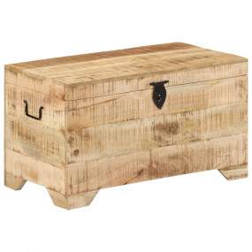 Storage Chest Natural wood grain Solid rough mango wood...