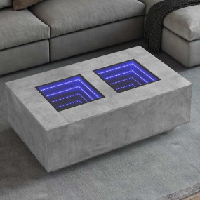 Coffee Table Concrete gray Engineered wood Standard Cof...