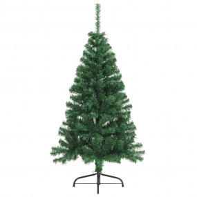 Artificial Half Christmas Tree Green PVC Medium Foldabl...