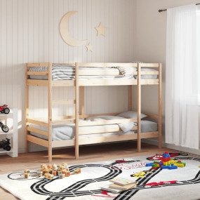 Bunk Bed Wood Solid pine wood, plywood slats 35.4 x 78....