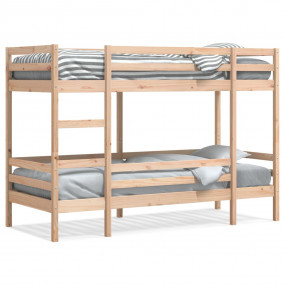 Bunk Bed Natural Pine Solid Pine Wood and Plywood Singl...