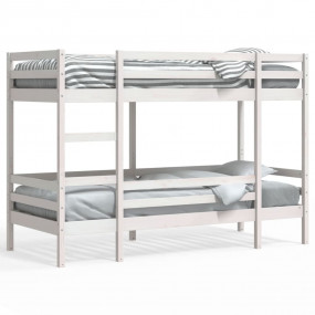 Bunk Bed White Solid Pine Small Single Strong Bunk Bed
