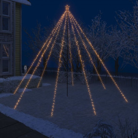 LED Christmas Tree Warm White Plastic, Metal 16 ft tall