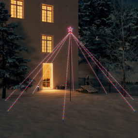 LED Christmas Tree Colorful Metal, Plastic 16 ft Height