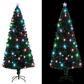 Artificial Christmas Tree Green Fiber optic 7 ft