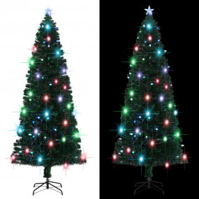 Christmas Tree Green Fibre optic, steel 8 ft Christmas ...