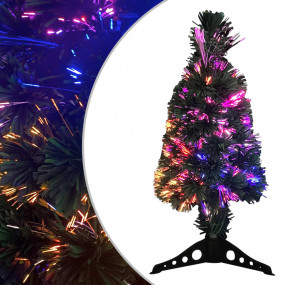 Christmas Tree Black and green Fiber optic, plastic 2 f...