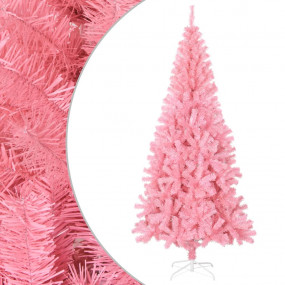 Artificial Christmas Tree Pink PVC, steel Tall