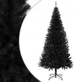Artificial Christmas Tree Black PVC, steel Large Durabl...