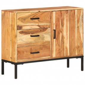 Sideboard Acacia Wood Tone Solid Acacia wood, Powder-co...
