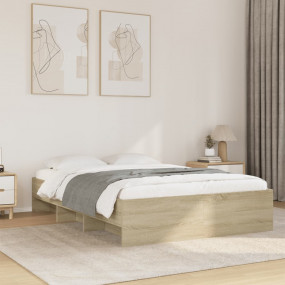 Bed Frame Sonoma Oak Engineered wood Double Bed Frame
