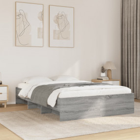 Bed Frame Grey Sonoma Engineered wood Full Bed Frame