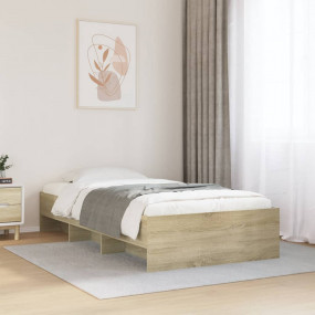 Bed Frame Sonoma Oak Engineered wood, Plywood Twin Bed ...