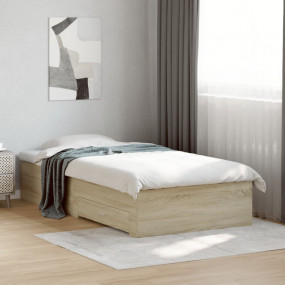 Bed Frame Sonoma Oak Engineered wood Single Bed Frame