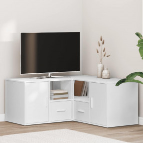 Corner Cabinet White Engineered Wood Medium Corner Cabi...