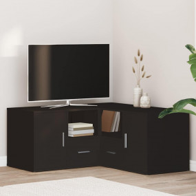 Corner Cabinet Black Engineered wood 63 x 15.7 x 17.7 i...