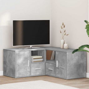 Corner Cabinet Concrete gray Engineered wood 63x15.7x17...
