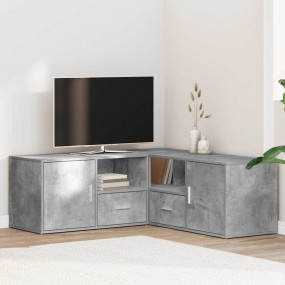 Corner Cabinet Concrete Grey Engineered Wood 78.7 x 15....