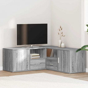 Corner Cabinet Grey sonoma Engineered wood 78.7 x 15.7 ...