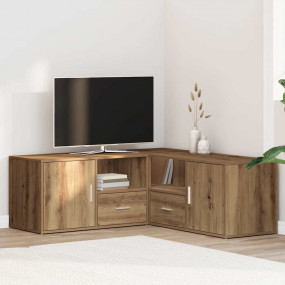 Corner Cabinet Artisan Oak Engineered Wood Medium