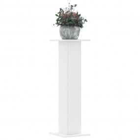 Plant Stand White Engineered wood Large Plant Stand Squ...