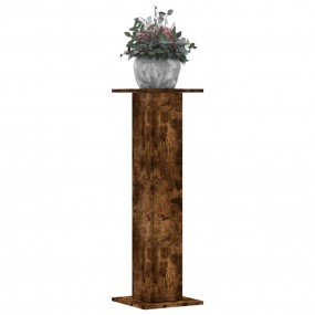 Plant Stand Smoked Oak Engineered Wood Large Decorative...
