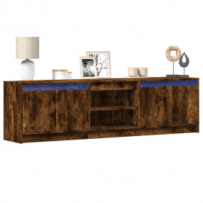 TV Cabinet Smoked Oak Engineered Wood 71.0 x 13.4 x 19....