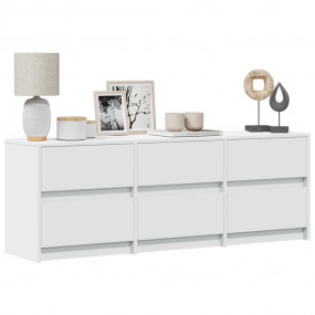 TV Cabinet White Engineered wood TV Cabinet Rectangular...