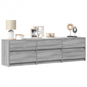 TV Cabinet Grey Sonoma Engineered wood Large TV Cabinet